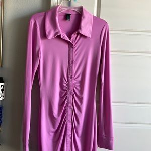 Wild fable magenta satin dress